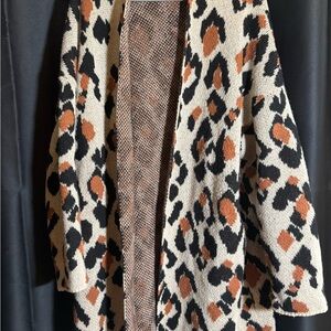 Knox Rose Animal Print Cardigan